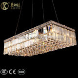 Modern Rectangle Clear Crystal Pendant Light