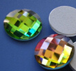 Round Flat Back Glass Beads Stones