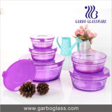 5PCS Colred Sprayed Glass Bowl Set GB1402-P