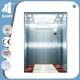 Passenger Elevator with Etching Mirror Stainless Steel Cabin