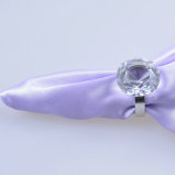 80mm Big Clear Crystal Diamond Napkin Ring for Decoration