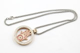 Fashion Stainless Steel Floating Locket Pendant Necklace