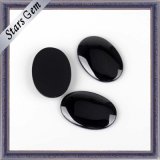 Bulk Stock Oval Shape Black Well Polished Crystal Glass