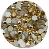 Flatback Crystal Rhinestones in Supreme Quality - Ss16 4.0mm Champaign (Light Colorado Topaz)