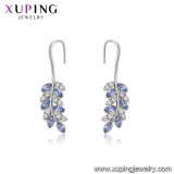 94334 Newest Arrival Graceful Fashion Leaf Design Earring Crystals From Swarovski Jewelry