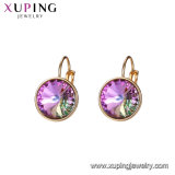 Xuping Rhinestone Princess Accessories Saudi Gold Earrings Design Crystals From Swarovski