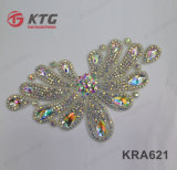 High Quality Fancy Wedding Diamond Belt Crystal Rhinestone Applique for Dress