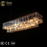 Black Rectangle Crystal Pendant Light