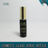 30 Ml 1oz Matt Black Hot Stamping Cosmetic Container Glass Mist Spray Water Bottle