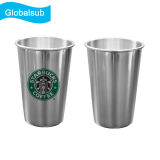 Promoyional Unique Cone Shape Stainless Silver Mug Blank Supplier