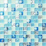 Blue Sea Shell Crystal Glass Mosaic Fresh Design Mosaic