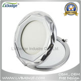 Promotion Blank Polish Chrome Plated Portable Metal Mirror