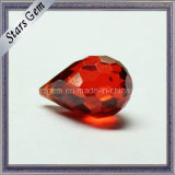 Hot Sell Red Fancy Shape Synthetic in Hole CZ Gemstone