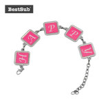 Bestsub Personalized Printing Zinc Alloy Sublimation Photo Bracelet (SL02)