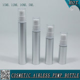 5ml 10ml 12ml 15ml Silver Cosmetic Airless Lotion Plastic Spray Bottle