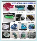 Decorative Colored Glass Rocks Used in Garden (paving) & Square & Fireplace Decoration