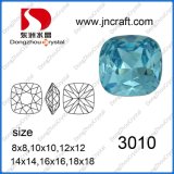 Dz-3010 Aquamarine Point Back Crystal Glass Stone