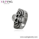 15496 Xuping Human Skeleton Jewelry Black Gun Color Cheap Finger Ring for Sale