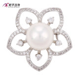 Xuping Fashion Luxury Rhodium Big Main Pearl Crystals From Swarovski Flower-Shaped Jewelry Element Brooch -00013