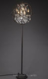 European Modern Metal Hotel & Home Floor Light with Crystal