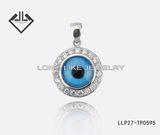 925 Sterling Silver Jewelry Greek Eye Evil Eye Pendant