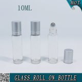 10ml Clear Glass Roller Ball Bottle with Metal Roller Ball