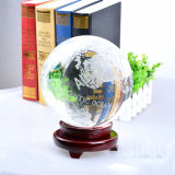 Factory Crystal Glass Earth Ball Globe Tellurion for Decoration