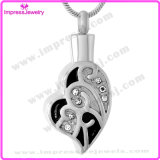 Heart Shape with Crystals Necklace to Hold Ashes Urn Pendants