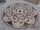 Marble Waterjet Medallion with Two Colors