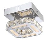 Modern 8W LED Chrome and Crystal Ceiling Lamp (LED-15112-8)