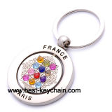 Souvenir France Metal Paris Gift Crystal Keychain (BK52276)