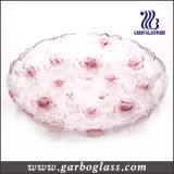 Beautiful Spray Color Docorative Glass Fruit Bowl