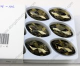 Lead Free Loose Black Diamond Navette Crystal Stones for Jewelry Making