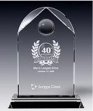 Crystal Golf Pinnacle Plaque