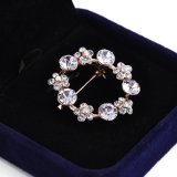 Crystal Flower Fashion Jewelry Brooch