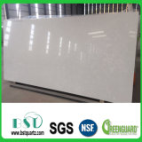 Custom Crystal Pearl White Quartz Stone Slab for Dining Tables