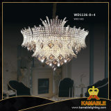 High Class Brilliant Brass Crystal Hotel Pendant Lamps