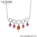 43962 Xuping New Designs Best Selling Crystals From Swarovski Crown Necklace Jewelry