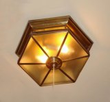 Bronze Ceiling Lamp with Glass Decorative Ceiling Lighting for Indoor or out Door 18937