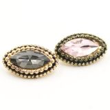 Crystal Fashion Metal Button Metal Shank Button with Diamond