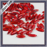 Red Color Marquise Shape Glass