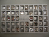 Flat Back Square Sew on Rhinestone, Square Acrylic Stone