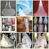 Bridal Wedding Veil Short Cathedral Long Veils Mantilla White Ivory Veil Hand Made Beading Lace Edge Hair Pieces Custom Bridal Velis