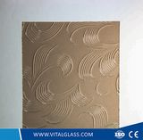 3-6mm Bronze Mayflower Pattern Glass with CE&ISO9001