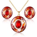 New Item Beautiful Resin Fashion Jewellery Earring Necklace Jewelry Set