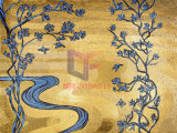 Gold Shining Glass Hand Cut Art Design Mosaic for Wall (CFD235)