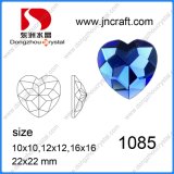 Heart Shaped Glass Stones Colored Glass Stones, Crystal Amethyst Heart Gemstone Heart Cut for Glass Stones