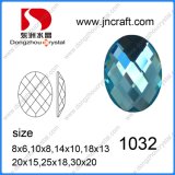 Top Quality Loose Dz-1032 Oval Glass Stone for Bags