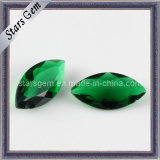 Emerald Color Marquise Shape Glass Beads