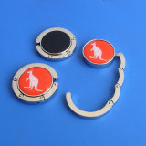 Metal Round Shape Printi9ng Logo Bag Hangers